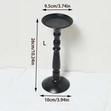 Portacandele vintage in ferro nero, supporto decorativo per candele, regalo romantico per matrimoni, decorazione con luce di candela per tavolo da pranzo