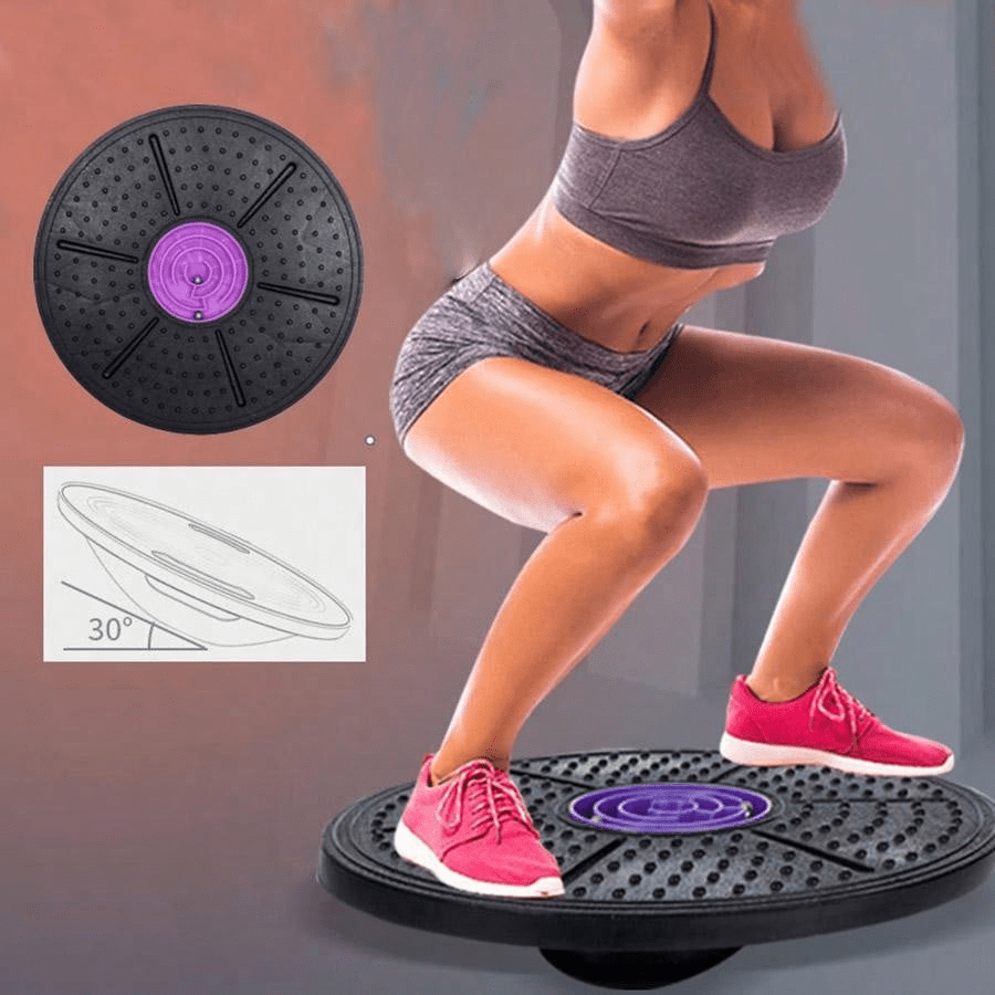 Planche d'équilibre pour yoga, entraînement de fitness, entraînement à pédales, planche d'équilibre, planche de déformation, torsion de la taille, équipement de fitness, salle de sport, sport, salle de sport, exercices à domicile, Pilates, yoga, entraînement à domicile