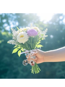 1pc Custom Brooch, Custom Photo Brooch, Suitable For Weddings/Graduation/Anniversaries/Party Brooches, An Ideal Gift - Multicolor - View 4