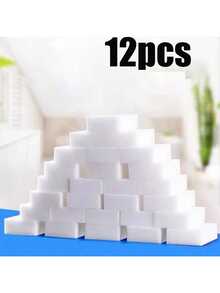 24 件魔术海绵擦，多功能家用清洁海绵，洗碗海绵，适用于家具、浴室、浴缸、水槽、地板、墙壁、家用工具，非常适合学校、厨房、浴室、家庭清洁用品 - 白色 - 查看 15