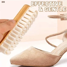 Plastic Suede Shoe Brush Decontamination Cleaning Brush Dust Clean Shoe Brush Suede Suede Shoe Brush Soft Hair Shoe Brush Blister Net Color Random