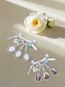 1pc Custom Brooch, Custom Photo Brooch, Suitable For Weddings/Graduation/Anniversaries/Party Brooches, An Ideal Gift - Multicolor - View 7