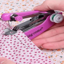1pc Sewing Machine, Fast Sewing Machine, Portable Sewing Machine, Portable Metal Sewing Machine, Multi-Color Portable Mini Handheld Manual Sewing Machine, Multifunctional Household Use