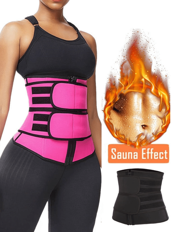1pc Women's Sports Waist Trainer, Double Waist Belt Workout Slimming Shapewear, Postpartum Adjustable Stomach Control Belt For Yoga Exercise Exercise Waist Belt Suitable For Workout Home Sports And Walk