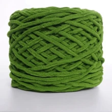 1 团 T 恤纱线、冰棍雪尼尔针织面料纱线，用于钩编和编织包袋、垫子、玩偶、手工钩编项目 - 多色 - 查看 16