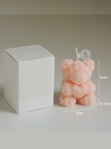 1pc Rose Bear Aromatherapy Candle, Lovely Decoration Wedding Partner Hand Gift Home Decoration,Valentine's Day Gift,Birthday Present,Christmas Decorations,Christmas Decor,Christmas Gifts,Room Decor