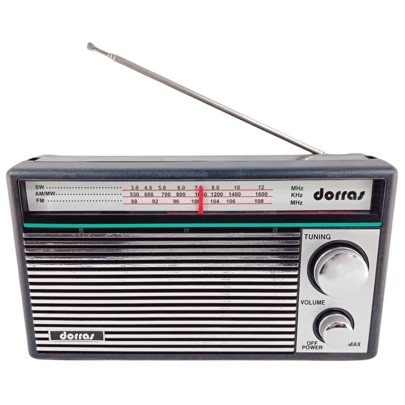 DORRAS Radio Antigua AM/FM/SW Reproductor de altavoz portátil Radio de gran capacidad compacta, regalos populares para ancianos