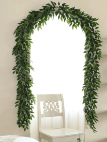 1 vòng hoa dây leo nhân tạo dài 74,80 inch, vòng hoa trang trí lá xanh giả. Cây nhân tạo. Những cây xanh giả này có thể được sử dụng để trang trí bàn, trang trí sân vườn, trang trí đám cưới, trang trí nhà cửa, trang trí phòng ngủ, trang trí phòng khách, trang trí tường. - Nhiều màu - Xem 1