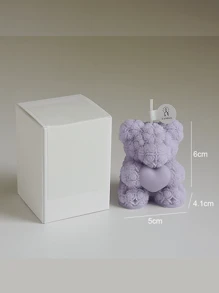1pc Rose Bear Aromatherapy Candle, Lovely Decoration Wedding Partner Hand Gift Home Decoration,Valentine's Day Gift,Birthday Present,Christmas Decorations,Christmas Decor,Christmas Gifts,Room Decor