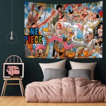 1/10 PIEZAS Tapiz colgante bohemio de estilo anime One Piece, tapices bohemios baratos para colgar en la pared, tapices de mandala para decoración de pared, decoración del hogar, decoración de habitación, decoración de pared, decoración de dormitorio, póster de arte de pared, decoración de sala de estar, tapiz para decoración de habitación - Multicolor - Ver 54