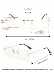 1 Cặp kính nữ gọng đồng không viền trong suốt, thích hợp cho việc đi học, sinh hoạt hàng ngày, văn phòng, đọc sách, xem TV, chơi game, sử dụng điện thoại thông minh, cũng có thể dùng làm vật trang trí. - Trong sáng - Xem 11