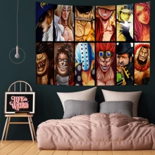 1/10 PIEZAS Tapiz colgante bohemio de estilo anime One Piece, tapices bohemios baratos para colgar en la pared, tapices de mandala para decoración de pared, decoración del hogar, decoración de habitación, decoración de pared, decoración de dormitorio, póster de arte de pared, decoración de sala de estar, tapiz para decoración de habitación - Multicolor - Ver 44