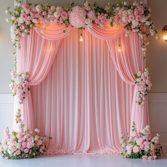 Elegante roze spandex stoffen gordijnen - ideale keuze voor bruiloften, feesten, familiebijeenkomsten en veelzijdige decoratie, hoge elasticiteit geschikt voor achtergronden, kamperen en privacybescherming