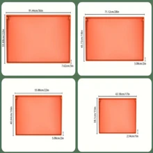 1Pc Griddle Silicone Griddle Mat For Blackstone 17inch, 22inch, 28 Inch And 36 Inch Gas Griddle, Blackstone Grill Accessories Cover, Upgraded Silicone Mat, Waterproof & -Proof, Protect Griddle From Rusting, Rodent, Insect, Dust - 橘色 - 查看 2