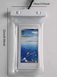 Wasserdichte Handytasche für Rafting, Schwimmen, Unterwasserfotografie mit Luftpolster für Schule, Büro, Zuhause, Reise Luftpolster Wasserdichte Handytasche mit 3D-Design, versiegelte Schutzhülle Handytasche Geldbörse für Outdoor-Sport Sommerurlaub Strand Schwimmbad