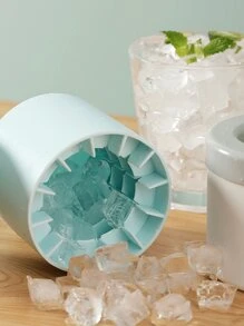 1 pieza Molde de hielo portátil de silicona 3D, molde de cubitos de hielo de silicona de fácil desmoldado, con capacidad para hasta 40 cubitos de hielo para hacer helados, yogur, caramelos, cubitos de hielo, perfecto para fiestas, viajes, bodas, cumpleaños, graduación, cocina, exteriores