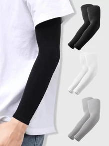 1 Pair Breathable Sun-Protective Arm Sleeves, Cooling & UV Protection, Suitable For Driving, Golf, Fishing, Cycling, Hiking, Outdoor Sports