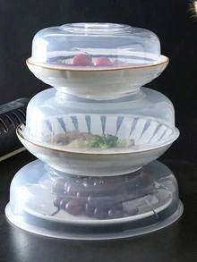 1 قطعة غطاء وعاء محفوظ للتسخين بالميكروويف، مقاوم للحرارة، غطاء أطباق ساخنة