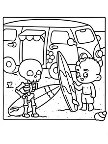 1pc SPAOKY SUMMER Coco Coloring Book For Adults And Kids, Bold And Easy, Simple And Big Designs For Relaxation Coloring Books Christmas, Christmas Halloween Gift, Birthday Present, Children's Day, Student Supplies, Back To School Supplies, School Supplies[ Hand Drawn Must-Have ]Coloring Book Drawing Coloring Books With Zero Foundation Copying, - View 7