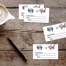 Gender Reveal Game - Girl Or Boy Cast Your Vote Cards - Baby Shower Gender Voting Card(10/20Pcs) - Multicolor - View 8