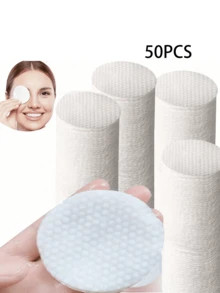 500/200/100/50/20pcs Pack Thickened Salicylic Acid Makeup Remover Pad Pads, Round Pearl Textured Makeup Remover Pads - Multicolor - View 9