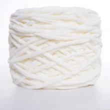 1 团 T 恤纱线、冰棍雪尼尔针织面料纱线，用于钩编和编织包袋、垫子、玩偶、手工钩编项目 - 多色 - 查看 22