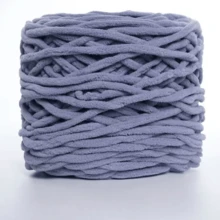 1 团 T 恤纱线、冰棍雪尼尔针织面料纱线，用于钩编和编织包袋、垫子、玩偶、手工钩编项目 - 多色 - 查看 21