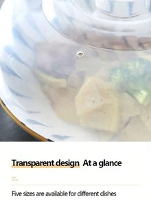 1 قطعة غطاء وعاء محفوظ للتسخين بالميكروويف، مقاوم للحرارة، غطاء أطباق ساخنة