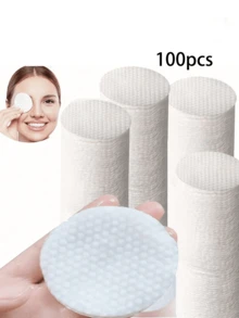 500/200/100/50/20pcs Pack Thickened Salicylic Acid Makeup Remover Pad Pads, Round Pearl Textured Makeup Remover Pads - Multicolor - View 8