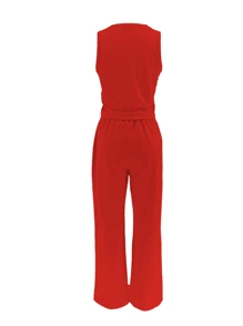 2 Stücke Damen Sportset, lässiger Outgoing Zweiteiler, Damen Hosen Set