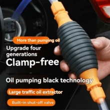 Manual Siphon Oil Pump, Fish Tank Water Changer, Car & Truck Oil Tank Siphon Hose, Self-Switching Flow Pump Siphon Tube, 5th Gen Complete Set With 3 Meters Hose