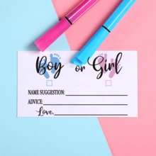 Gender Reveal Game - Girl Or Boy Cast Your Vote Cards - Baby Shower Gender Voting Card(10/20Pcs) - Multicolor - View 7