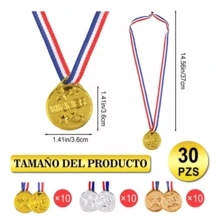 30pcs Gold/Silver/Bronze Sports Medals For Winners - Multicolor - View 2