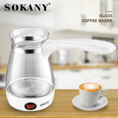 SOKANY SOKANY606 Turkish Coffee Maker Glass Electric Kettle 500ML Kettle