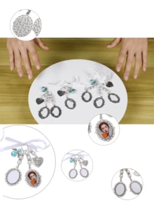 1pc Custom Brooch, Custom Photo Brooch, Suitable For Weddings/Graduation/Anniversaries/Party Brooches, An Ideal Gift - Multicolor - View 8