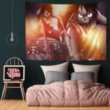 1/10 PIEZAS Tapiz colgante bohemio de estilo anime One Piece, tapices bohemios baratos para colgar en la pared, tapices de mandala para decoración de pared, decoración del hogar, decoración de habitación, decoración de pared, decoración de dormitorio, póster de arte de pared, decoración de sala de estar, tapiz para decoración de habitación - Multicolor - Ver 29