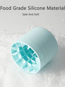 1 pieza Molde de hielo portátil de silicona 3D, molde de cubitos de hielo de silicona de fácil desmoldado, con capacidad para hasta 40 cubitos de hielo para hacer helados, yogur, caramelos, cubitos de hielo, perfecto para fiestas, viajes, bodas, cumpleaños, graduación, cocina, exteriores
