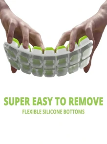 1/5Pcs Silicone Ice Cube Molds With Stainless Steel Ice Clip, Easy Release And Flexible, 14 Cavities 4 Mixed Colors With Spill-Proof Removable Lids, Stackable With Lid, Kitchen Accessories, Small Kitchen Utensils
