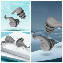 1 Pair Of Soft Silicone Earplugs; Noise Reduction; Super Strong Sound Insulation, Super Silent Noise Reduction To Help Sleep, Specially Designed For Sleep, Noise Reduction, Comfortable And Convenient To Wear, Easy To Store, Holiday Gifts, For Office, Bus, Travel, And Give You A Quiet World,Women Valentine Gift Birthday Boyfriend Girlfriend