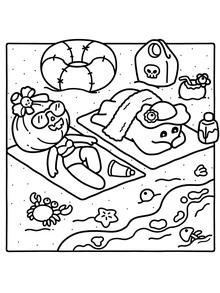 1pc SPAOKY SUMMER Coco Coloring Book For Adults And Kids, Bold And Easy, Simple And Big Designs For Relaxation Coloring Books Christmas, Christmas Halloween Gift, Birthday Present, Children's Day, Student Supplies, Back To School Supplies, School Supplies[ Hand Drawn Must-Have ]Coloring Book Drawing Coloring Books With Zero Foundation Copying, - View 3