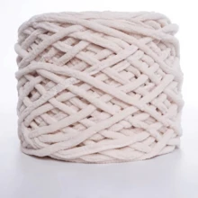 1 团 T 恤纱线、冰棍雪尼尔针织面料纱线，用于钩编和编织包袋、垫子、玩偶、手工钩编项目 - 多色 - 查看 24