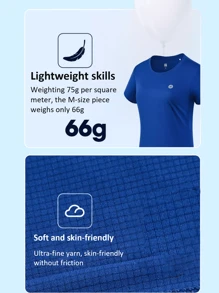 Bmai 1 Piece Of BMAI Men's Running Round Neck Short-Sleeve T-Shirt, Suitable For Outdoor Wear, Quick-Drying, Soft, And Comfortable Sports Fitness Training Top, Ideal For Running, Fitness, Hiking, Cycling, And Other Activities.