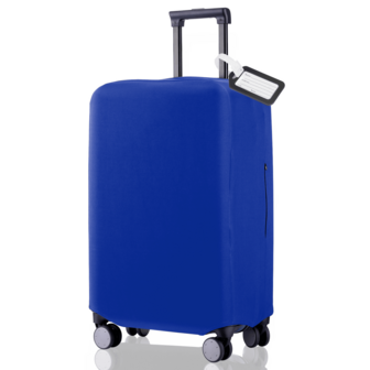 Funda protectora de equipaje elástica y gruesa de unicolor y simple, adecuada para el control de  del aeropuerto y anti-caída de maletas con ruedas, se ajusta a equipaje de viaje de 19 a 33 pulgadas, accesorios escolares