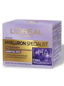 L'Oréal Paris 巴黎欧莱雅透明质酸专业面霜面膜夜间填充保湿护理 50ml