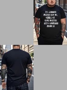 Customizable Personalized Text Men's Plus Size T-Shirt, Custom Graphic Design, Plus Size Men's Clothes Customization, Summer Loose Plus Size T-Shirt Customization, Upload Your Text/Birthday Wishes/What You Want To Say Team Uniform & Outdoor Apparel Customization Holiday Gift, Birthday Gift Customization, Men's Plus Size T-Shirt, T-Shirt Graphic Customization, Summer Men's Plus Size Top