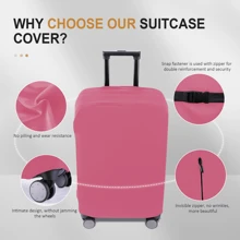 Thick Stretch Fabric Suitcase Cover, Solid Color Simplist Design, Suitable For 19-33 Inch Travel Luggage, Protect Against Scratches, Dust And Bumps At The Airport Graduation Bag For School School Accessories School Stuff