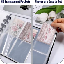 Photo Albums Photo Card Binder 3 Inch Photo Card Holder Book Cover With 80 Card Slots A5 Idol Business Card Set 2*3 Album Black White Pink,Back To School,School Supplies