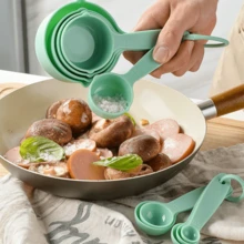 36pcs/Set Wooden Handle Silicone Cooking Utensil Set, Spatula, Soup Ladle, Scraper, Food Tongs, Whisk, Measuring Cup & Spoon - Measure Liquids & Powders, Heat Resistant Gripper, Protect Hands, Hang-Able, Cooking Tool Kit, Kitchen Gadgets Set, Non-Stick Cookware Set, Washable Modern Kitchenware, Kitchen Cooking Supplies, Kitchen Essentials - Multicolor - View 4