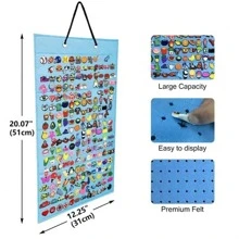 1pc Hanging Shoe Charm Holder With 100/180/216 Holes, Portable Shoe Decoration For Charms Display Stand, Wall Mounted Display Holder For Shoe Charms (Shoe Charms Not Included)