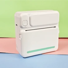 Impresora térmica inalámbrica Bluetooth mini compatible con smartphones iOS y Android, impresora de fotos y etiquetas portátil mini para imprimir etiquetas